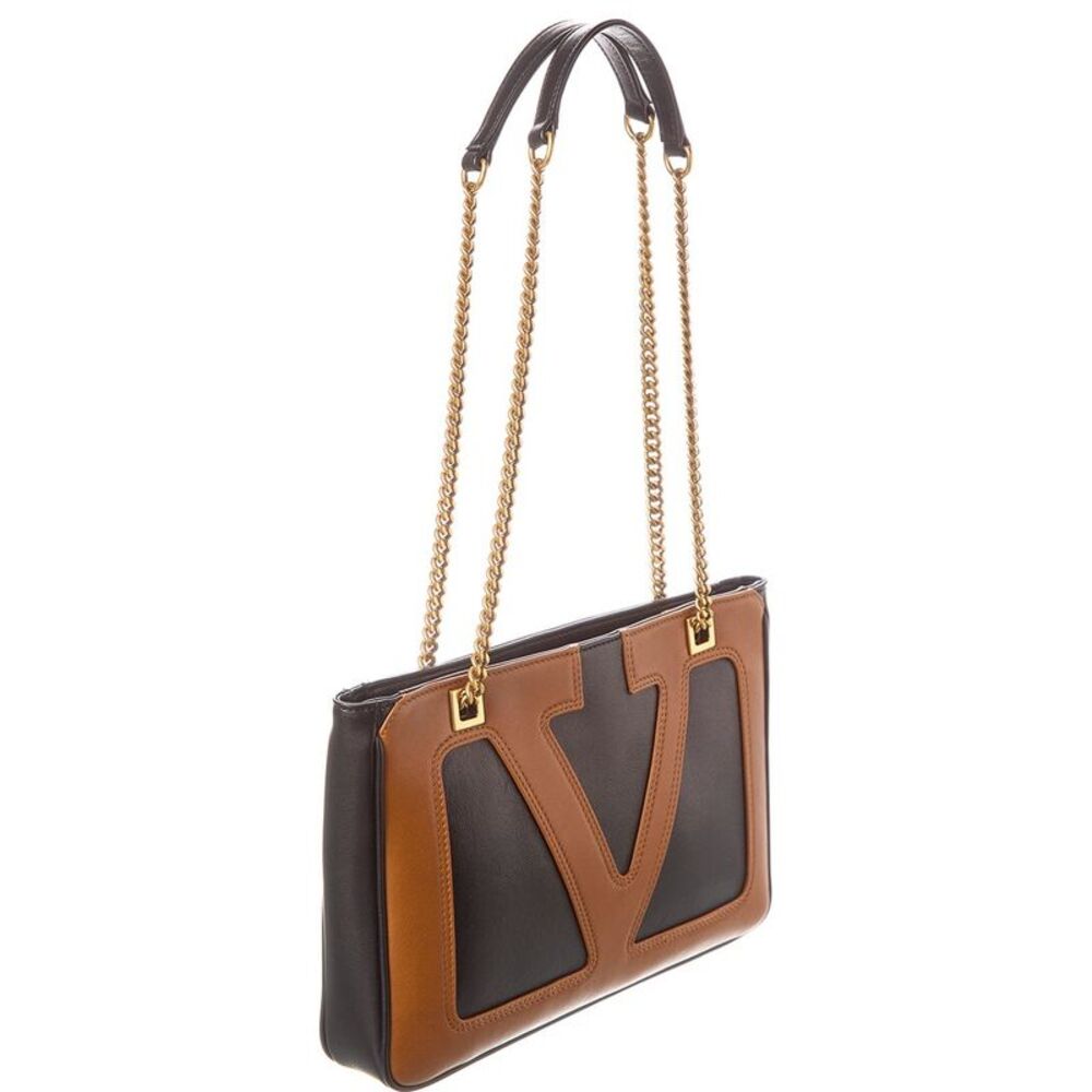 Valentino Viva Small Leather Shoulder Bag, Brown - Picture 3 of 5